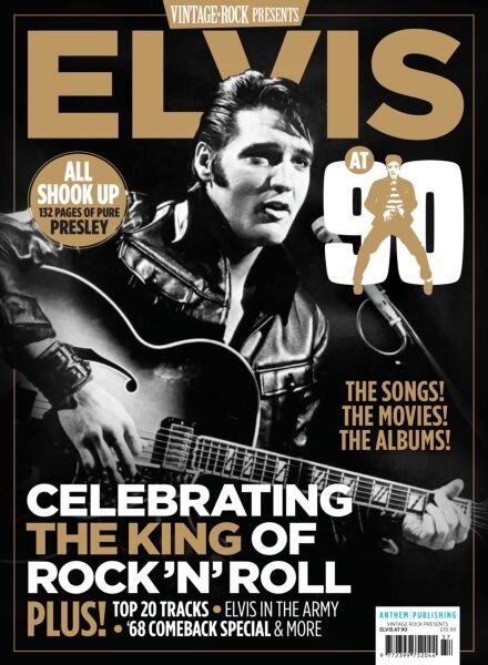 Vintage Rock Presents – Elvis at 90! – October 2025 Cover
