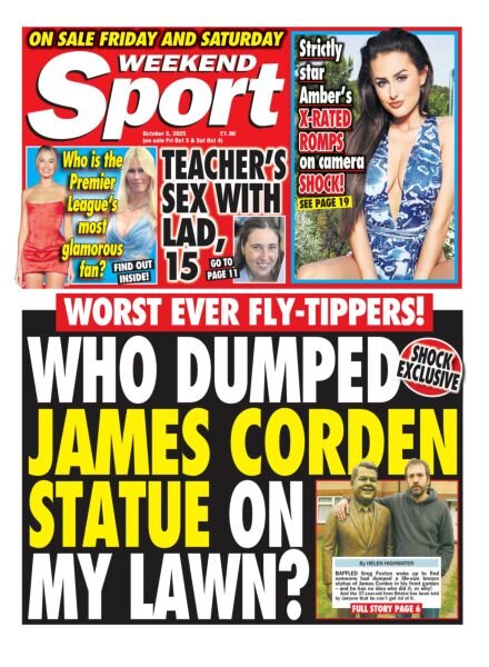 Weekend Sport – 3 October 2025 Cover
