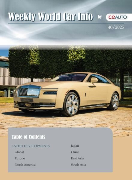 Weekly World Car Info – 4 October 2025 Cover