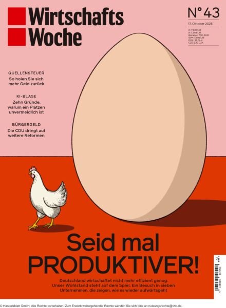 WirtschaftsWoche – 17 Oktober 2025 Cover