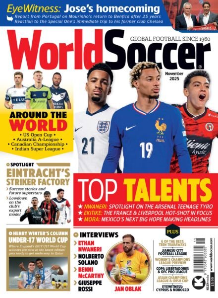 World Soccer – November 2025 Cover