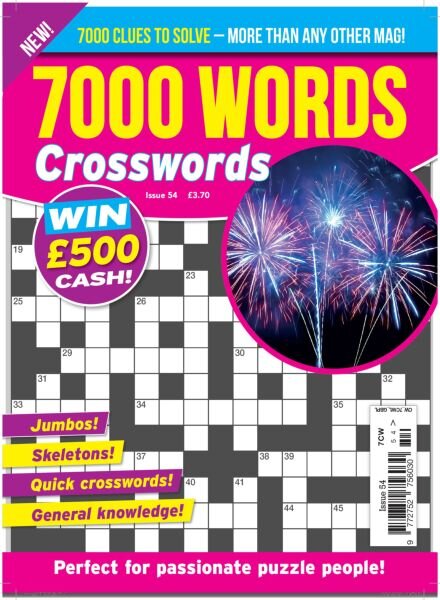 7000 Words Crosswords – Issue 54 2025 Cover