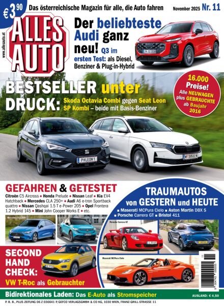 Alles Auto – November 2025 Cover