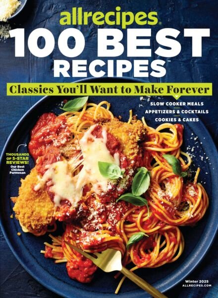 Allrecipes – 100 Best Recipes – Winter 2025 Cover
