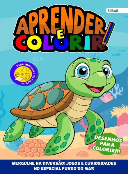 Aprender e Colorir – Agosto 2025 Cover