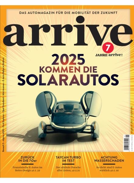 Arrive Magazin – Nr 1 2025 Cover