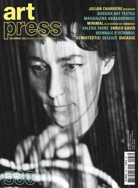 Art Press – Decembre 2025 Cover
