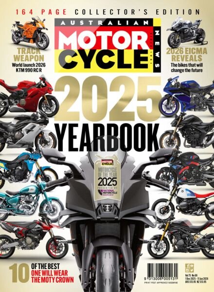 Australian Motorcycle News – 1 December 2025 Cover