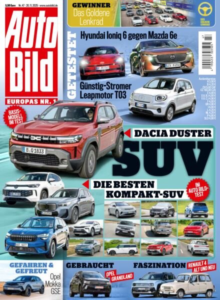 Auto Bild Germany – 20 November 2025 Cover