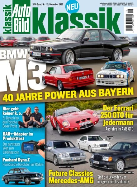 Auto Bild Klassik – Dezember 2025 Cover