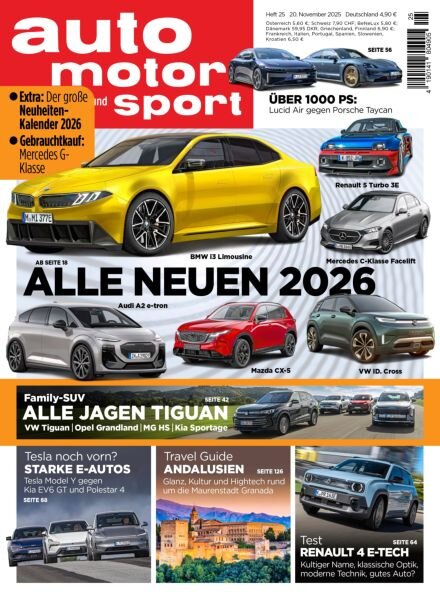 Auto Motor und Sport – 20 November 2025 Cover