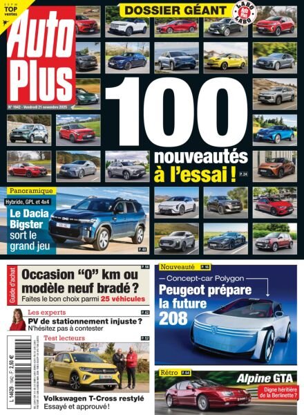 Auto Plus France – 21 Novembre 2025 Cover