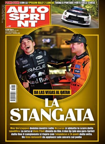 Auto Sprint – 25 Novembre 2025 Cover