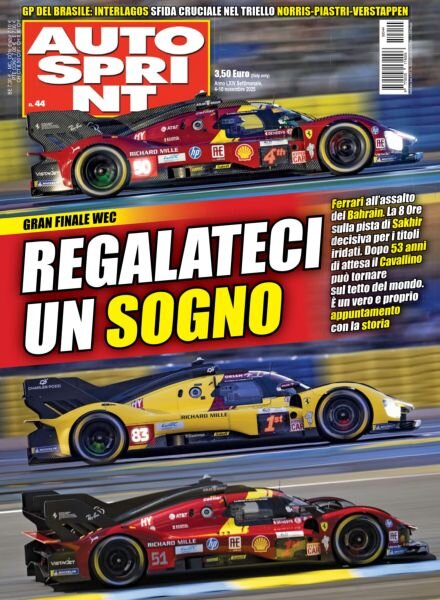 Auto Sprint – 4 Novembre 2025 Cover