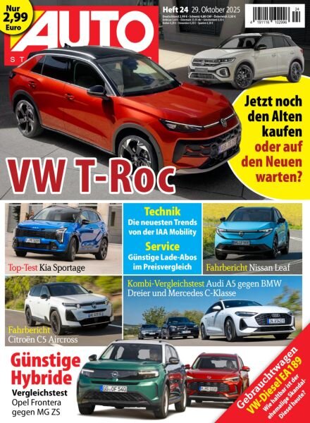 Auto Strassenverkehr – 28 Oktober 2025 Cover