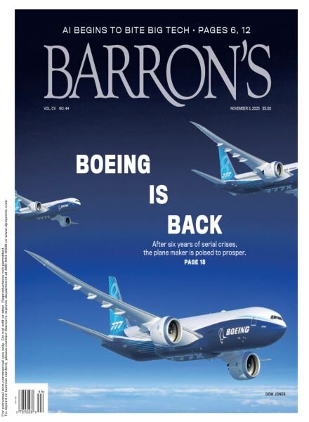 Barron’s – November 3 2025 Cover