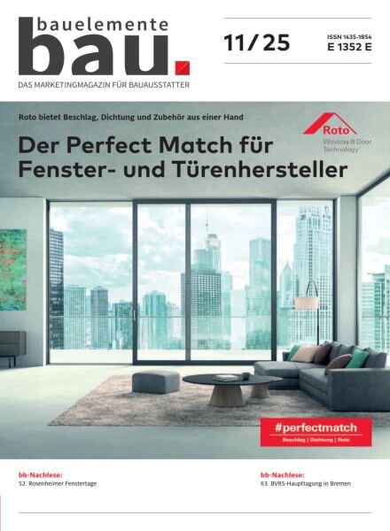Bauelemente Bau – November 2025 Cover
