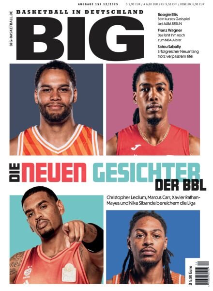 BIG Basketball in Germany – Dezember 2025 Cover