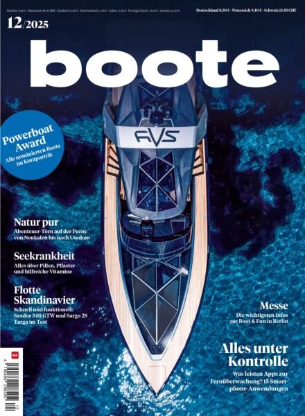 Boote Magazin – Dezember 2025 Cover