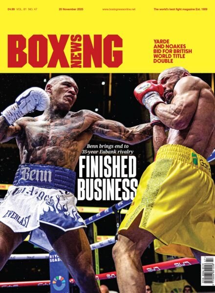 Boxing News – 20 November 2025 Cover