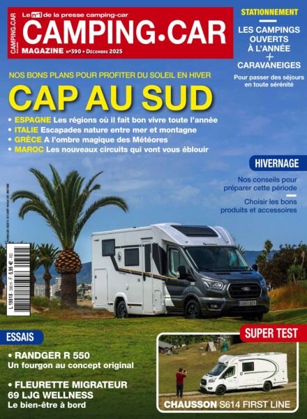 Camping-Car Magazine – Decembre 2025 Cover
