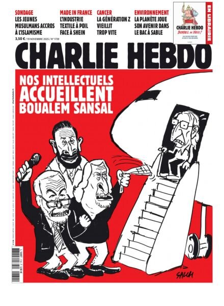 Charlie Hebdo – 19 Novembre 2025 Cover