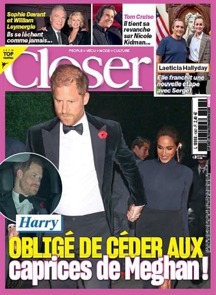 Closer France – 21 Novembre 2025 Cover