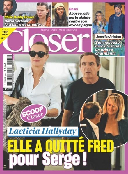 Closer France – 7 Novembre 2025 Cover