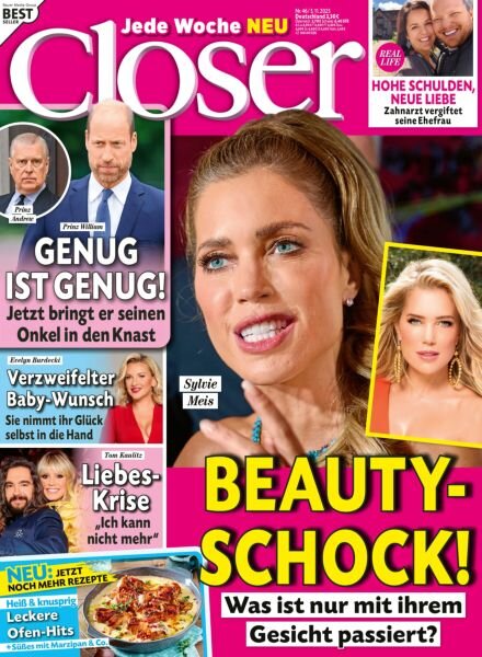 Closer Germany – 5 November 2025 Cover