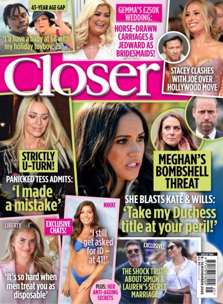 Closer UK – 8 November 2025 Cover