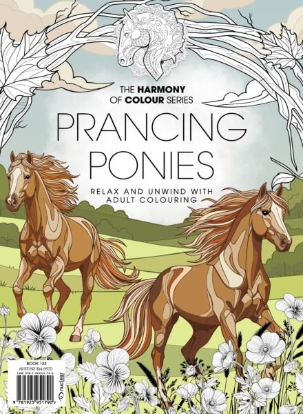 Colouring Book – Prancing Ponies 2025 Cover