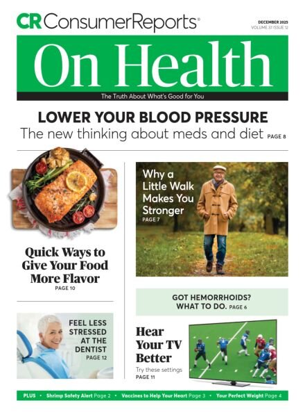 Consumer Reports on Health – December 2025 Cover