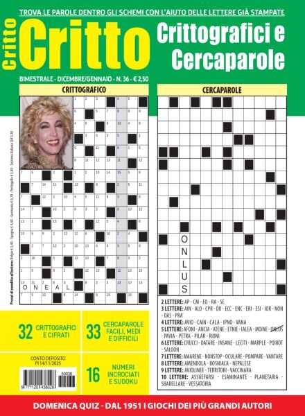 Crittografici & Carcaparole – Dicembre 2025 – Gennaio 2026 Cover