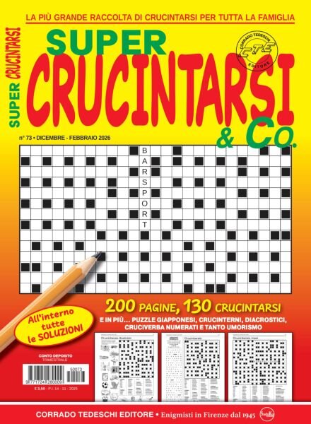 Crucintarsi Giganti – Dicembre 2025 – Febbraio 2026 Cover
