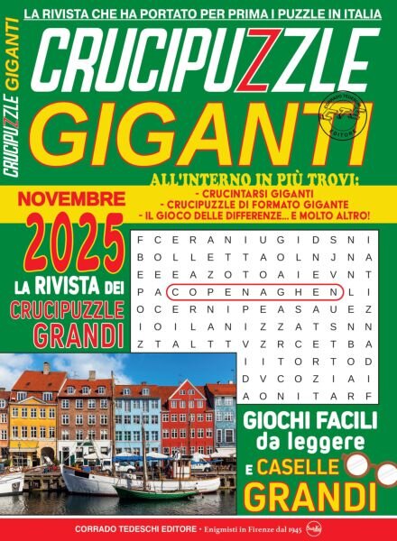 Crucipuzzle Giganti – Novembre 2025 Cover