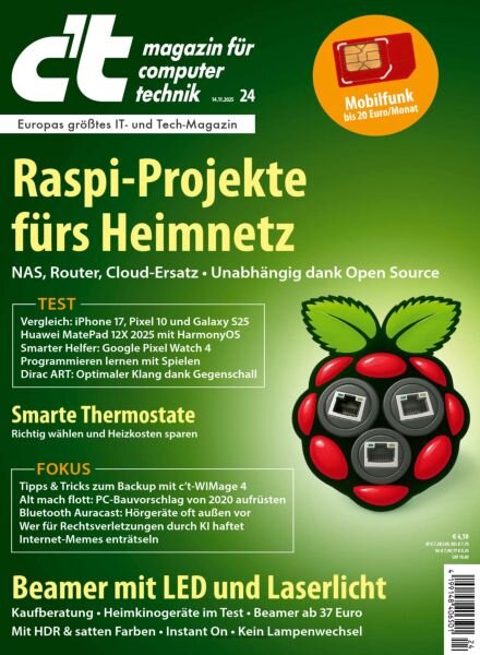 c’t Magazin – 13 November 2025 Cover