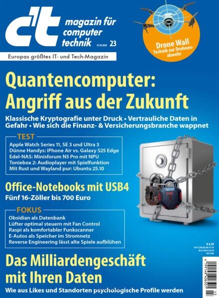 c’t Magazin – 31 Oktober 2025 Cover