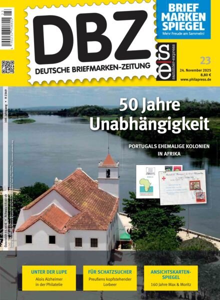 DBZ Deutsche Briefmarken-Zeitung – 24 November 2025 Cover