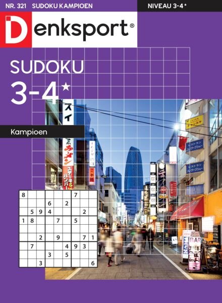 Denksport Sudoku 3-4 kampioen – 30 Oktober 2025 Cover