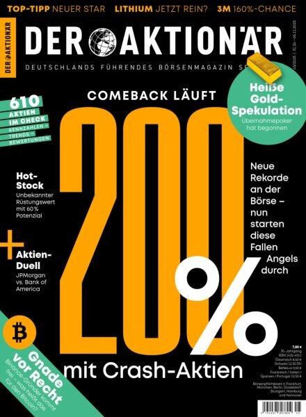 Der Aktionar – 30 Oktober 2025 Cover
