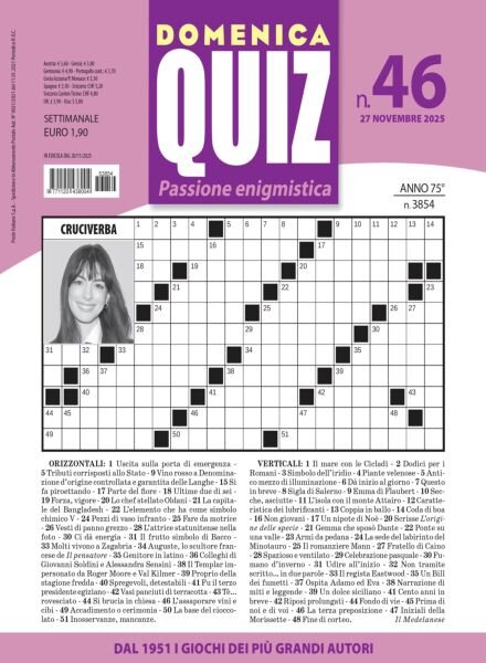 Domenica Quiz – 27 Novembre 2025 Cover