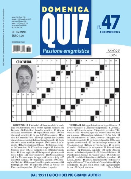 Domenica Quiz – 4 Dicembre 2025 Cover