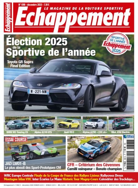 Echappement – Decembre 2025 Cover