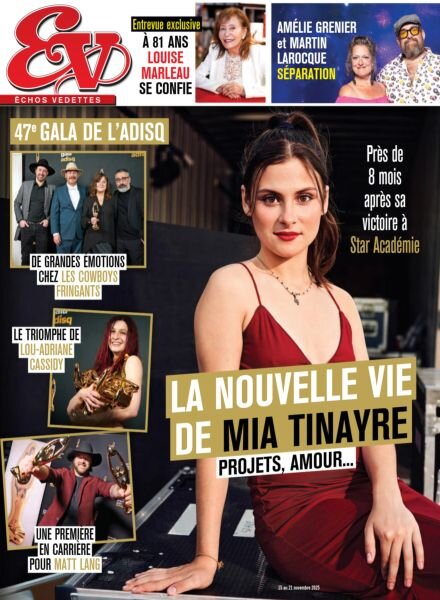 echos Vedettes – 15 Novembre 2025 Cover