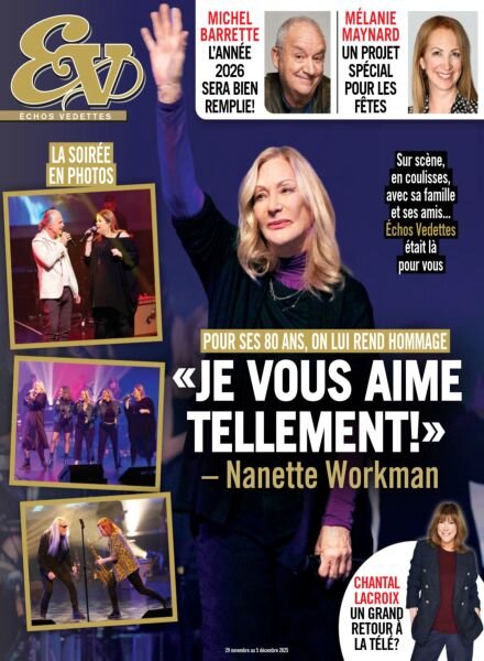 echos Vedettes – 29 Novembre 2025 Cover