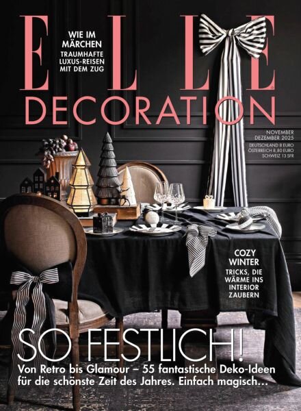 Elle Decoration Germany – November-Dezember 2025 Cover