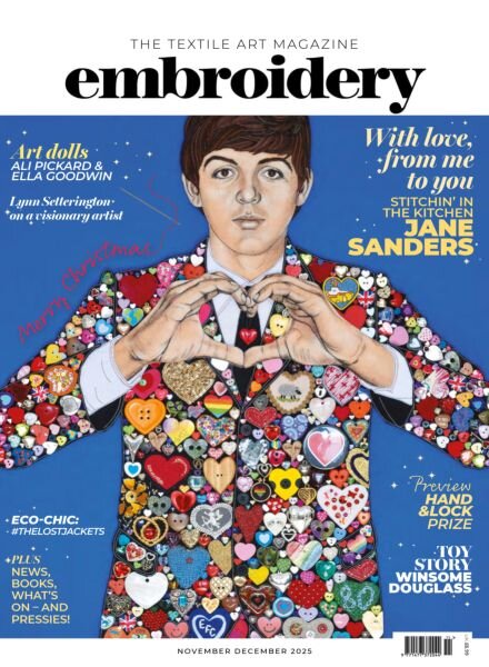 Embroidery Magazine – November-December 2025 Cover