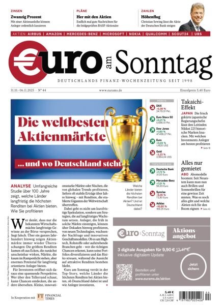 Euro am Sonntag – 31 Oktober 2025 Cover