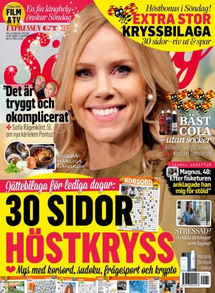 Expressen Sondag – 1 November 2025 Cover