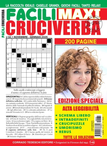 Facili Cruciverba – Novembre-Dicembre 2025 – Gennaio 2026 Cover